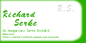 richard serke business card